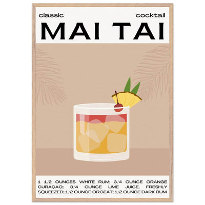 Mai Tai Cocktail - Vibrantwalls