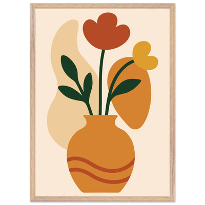 Abstract Floral Vase - Vibrantwalls