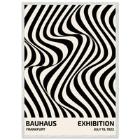Bauhaus Black White Op Art Wall Art - Vibrantwalls