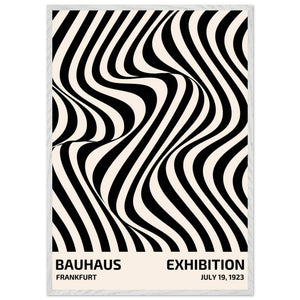 Bauhaus Black and White Op Art - Modern Geometric Wall Décor - Vibrantwalls
