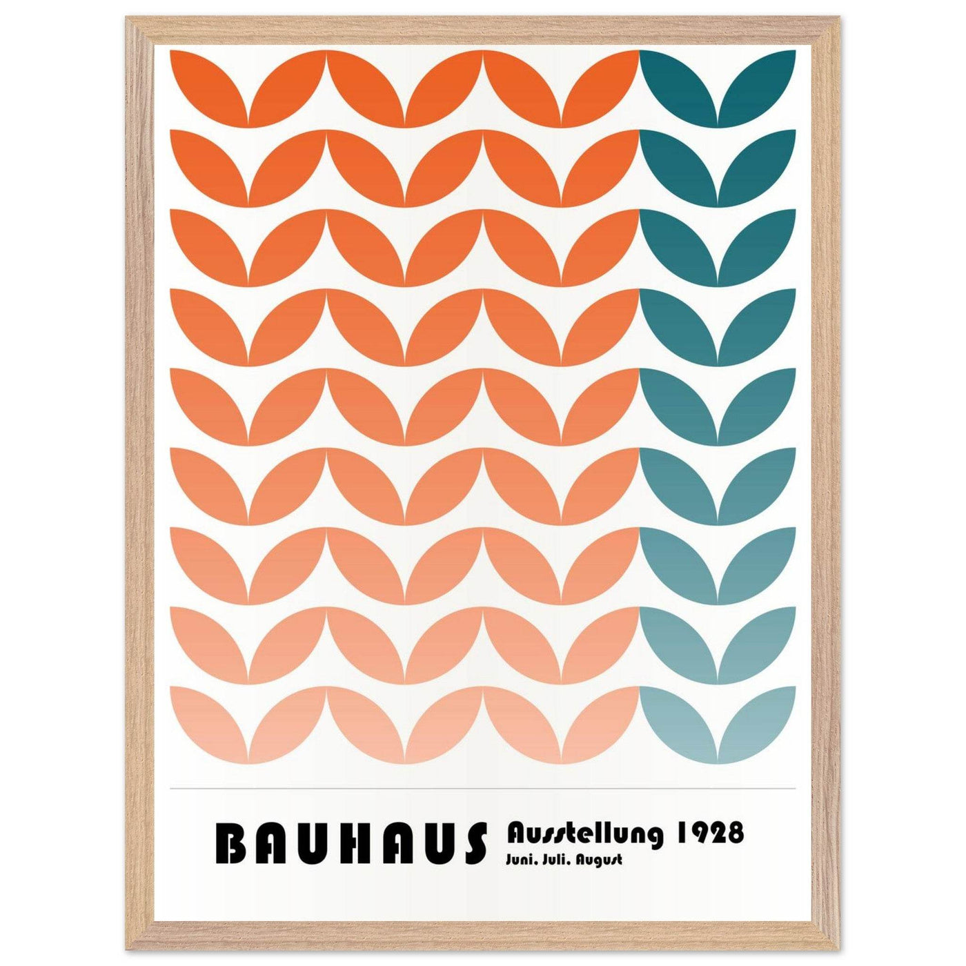 Bauhaus-Style The Blue Waves - Vibrantwalls
