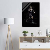 Cristiano Ronaldo - Abstract Mosaic Art - Printed Footballs - Vibrantwalls