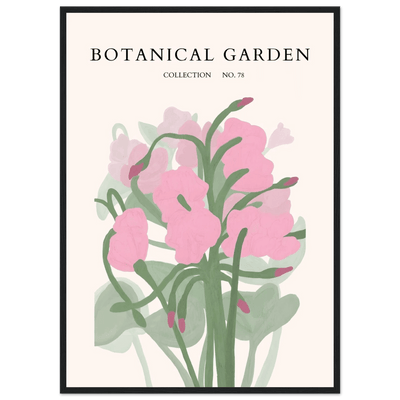 Botanical Garden Collection No. 78 Framed Poster – Blush Pink & Sage Green Floral Art Print | Ready-to-Hang - Vibrantwalls