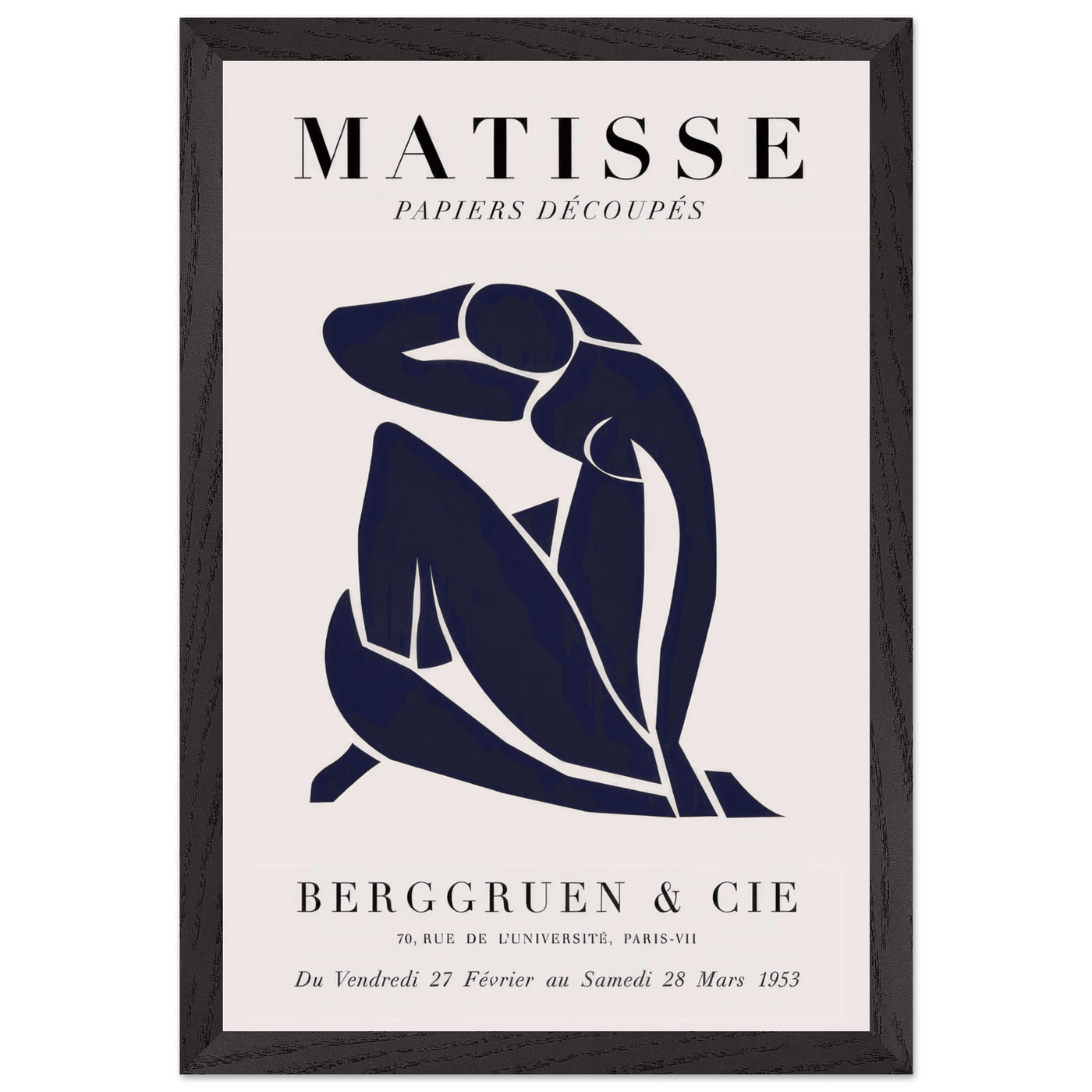 Papiers Découpés Blue Nude II Artwork - Elegant Piece for Your Space - Vibrantwalls