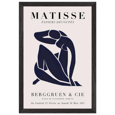 Papiers Découpés Blue Nude II Artwork - Elegant Piece for Your Space - Vibrantwalls