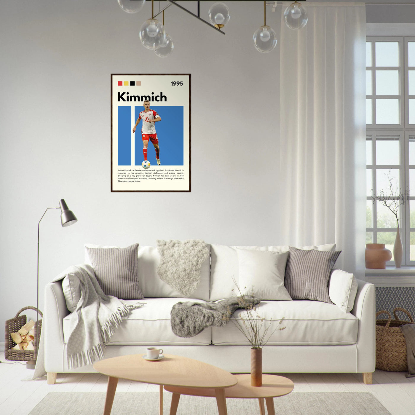 Joshua Kimmich Bayern Munich Framed Football Poster Vibrantwalls
