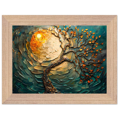 Golden Sunset Emerald Tree of Life Jewelry - Vibrantwalls