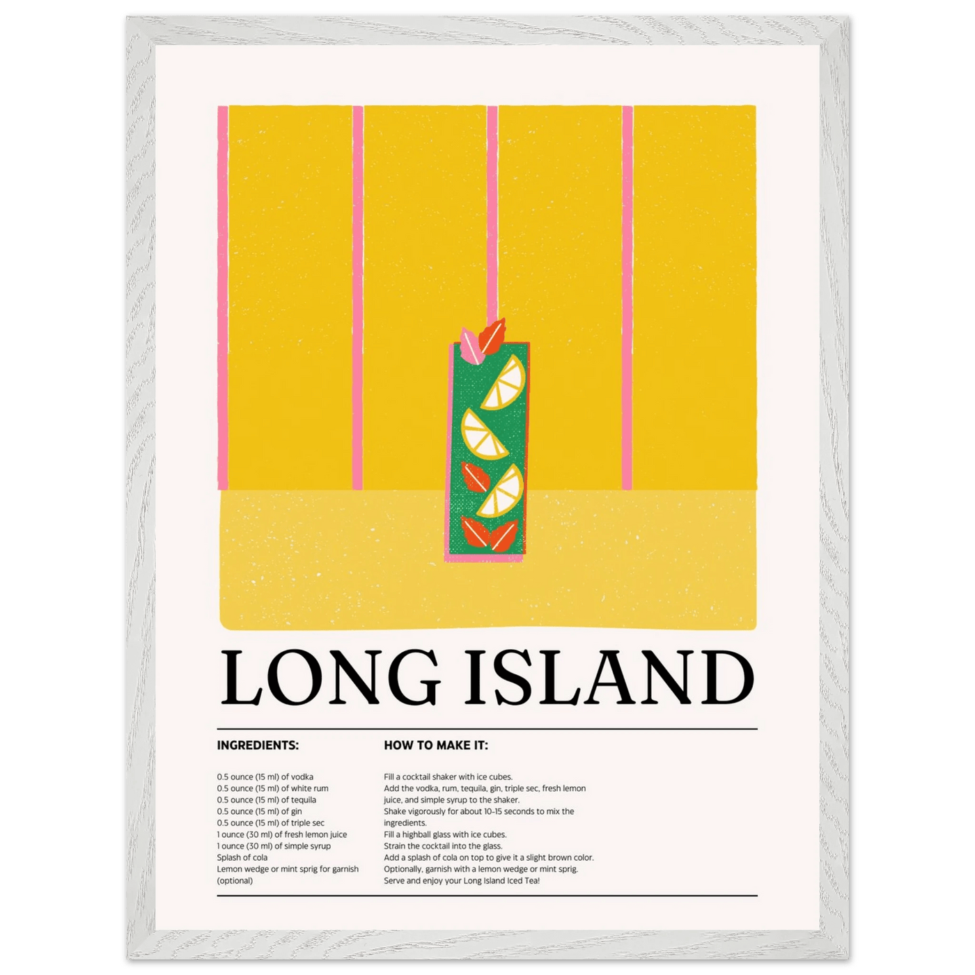 Long Island Iced Tea Recipe Party Drink - Vibrantwalls