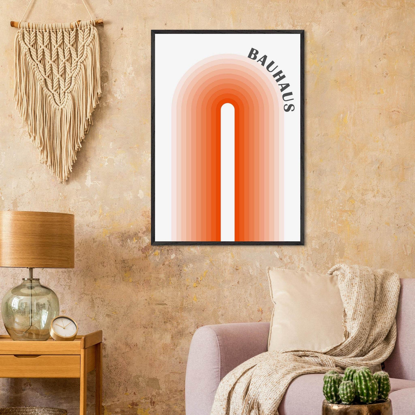 Bauhaus-Style Gradient Arch - Vibrantwalls