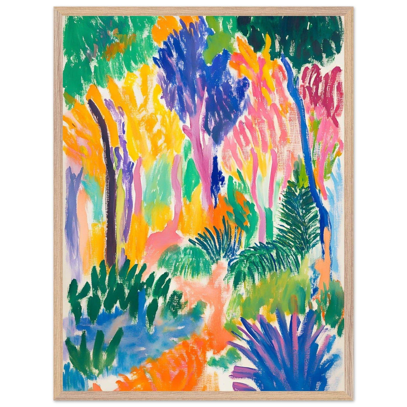 Abstract Foliage Art - Modern Wall Decor for Your Home - Vibrantwalls
