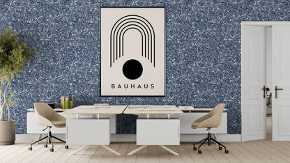 Bauhaus Black Beige Arch Circle Movement Style Design Wall Art - Vibrantwalls