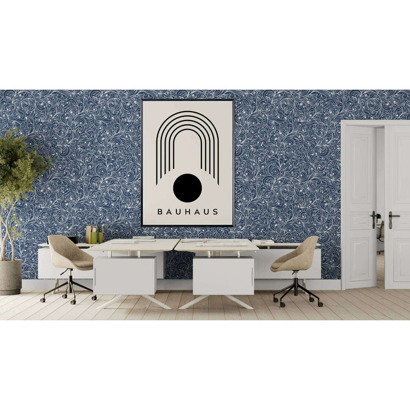 Bauhaus Black Beige Arch Circle Wall Art - Vibrantwalls