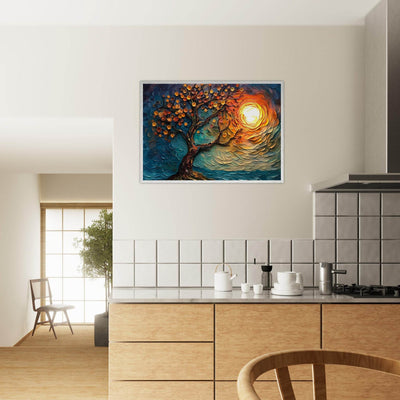Tree of Life Textured Sunset Palette - Vibrantwalls