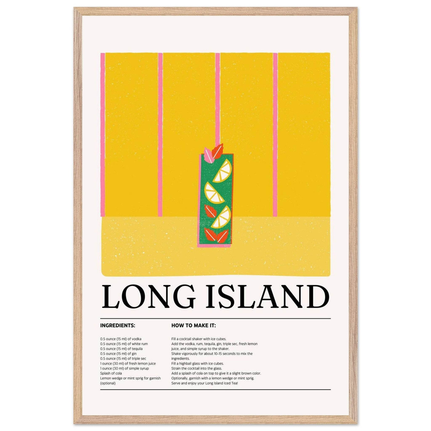 Long Island Iced Tea Recipe Party Drink - Vibrantwalls