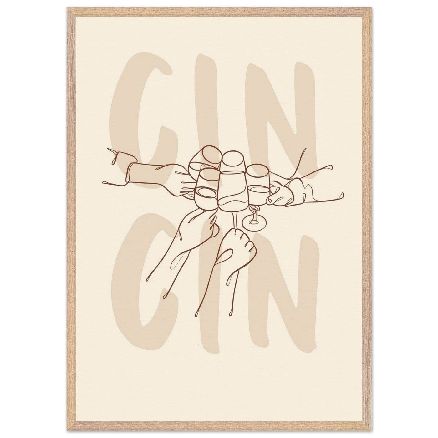 Framed Gin Quote Artwork for Gin Lovers - Perfect Decor for Home or Bar - Vibrantwalls