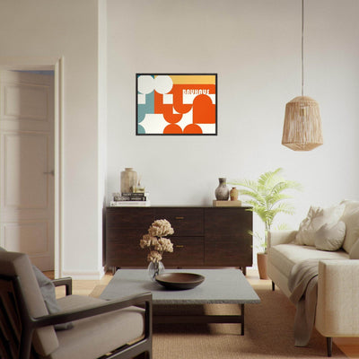 Bauhaus-Style Abstract Geometric Art - Vibrantwalls