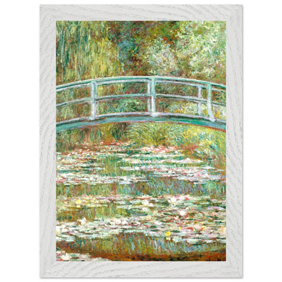 Bridge Over a Pond Art Print - Water Lilies Decorative Artwork for Your Space - Vibrantwalls
