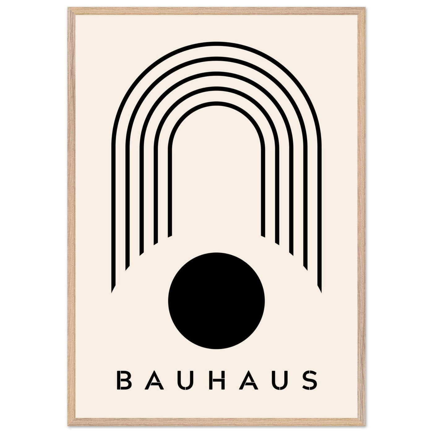 Bauhaus Black & Beige - Vibrantwalls