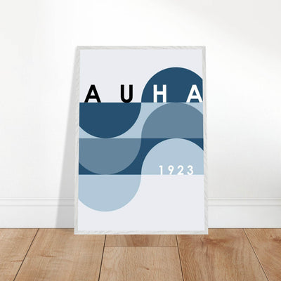 Bauhaus-Style Abstract Poster - The Blue Tunnel Modern Art Print in Various Sizes & Finishes - Vibrantwalls