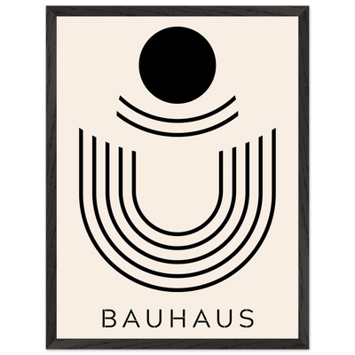 Bauhaus Black & Beige Abstract - Vibrantwalls