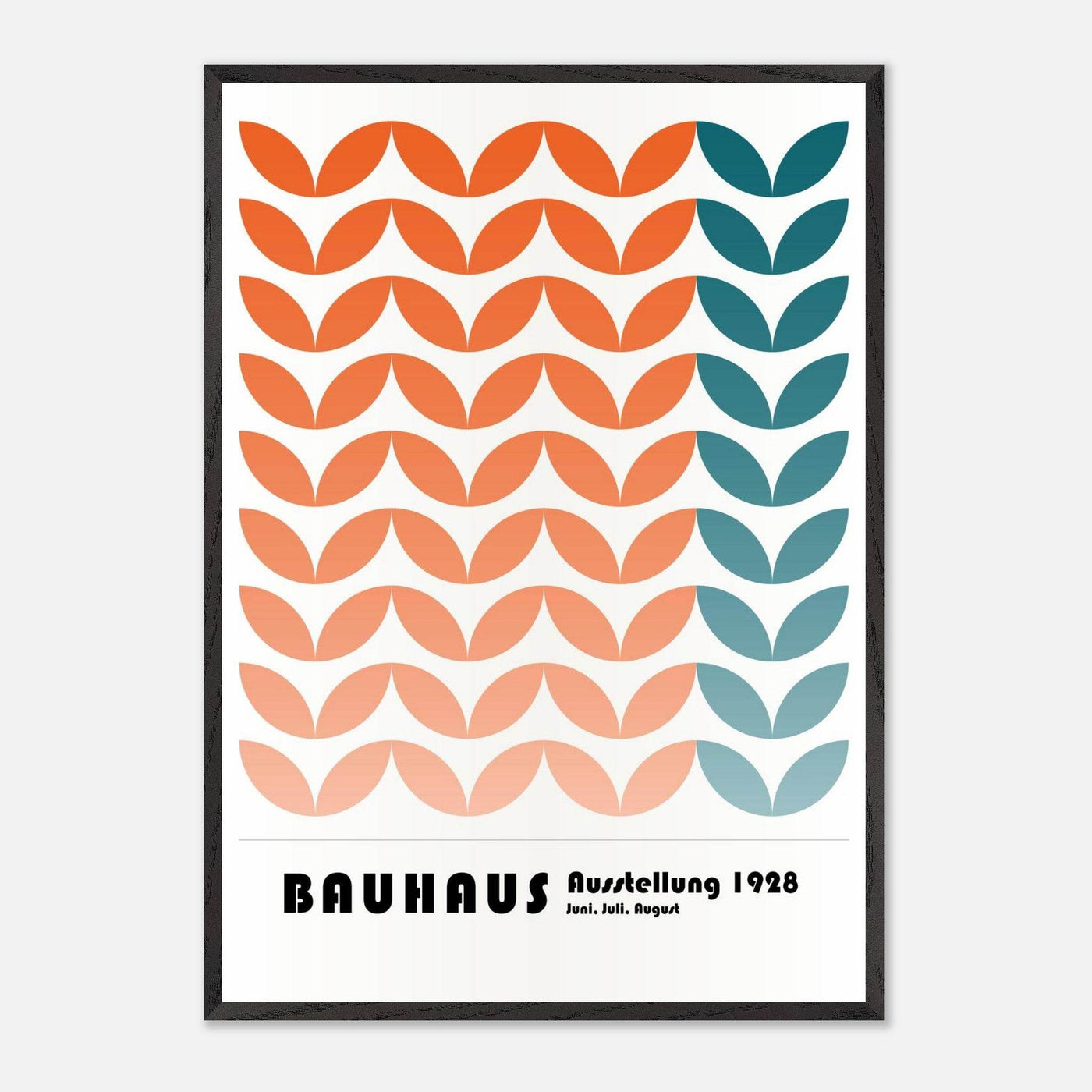 Bauhaus-Style The Blue Waves - Vibrantwalls