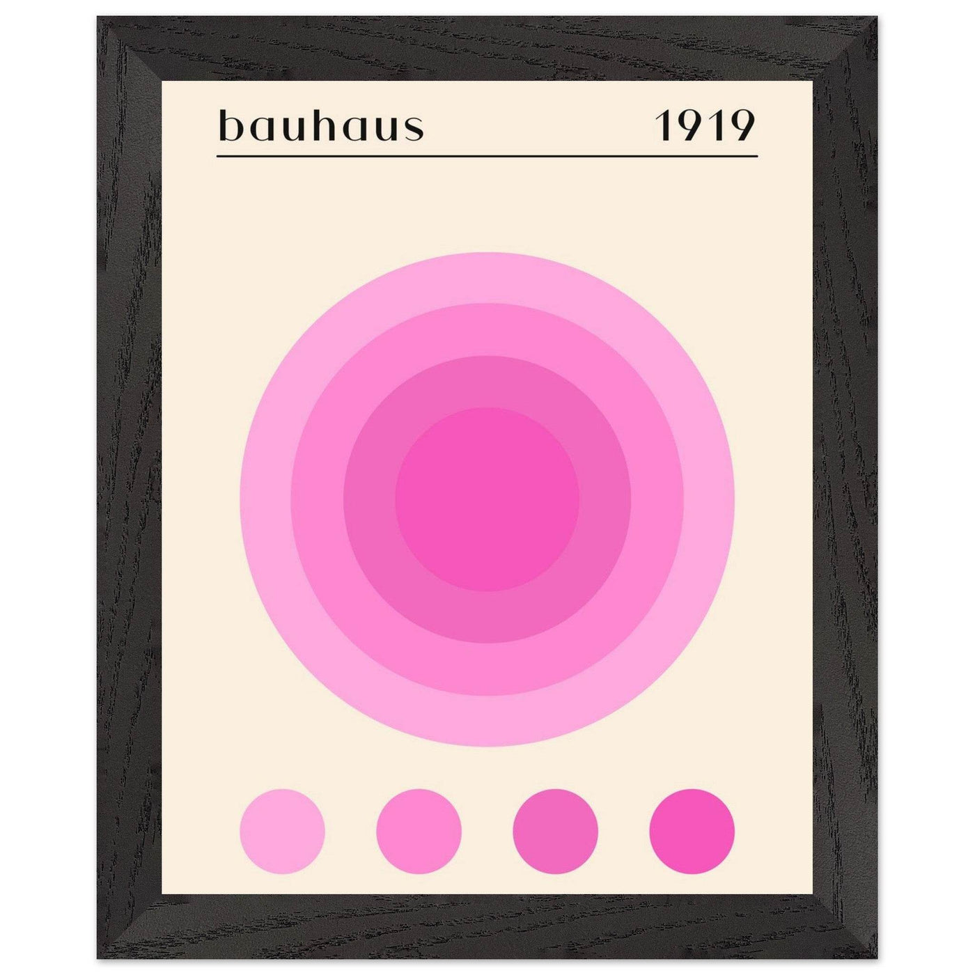 Bauhaus Pink Gradient Circle - Vibrantwalls