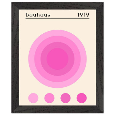 Bauhaus Pink Gradient Circle - Vibrantwalls