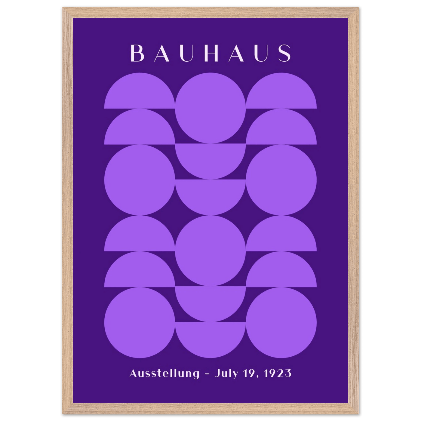 Bauhau 1923 Purple Geometric - Vibrantwalls
