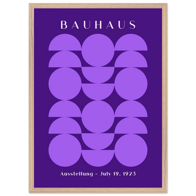 Bauhau 1923 Purple Geometric - Vibrantwalls