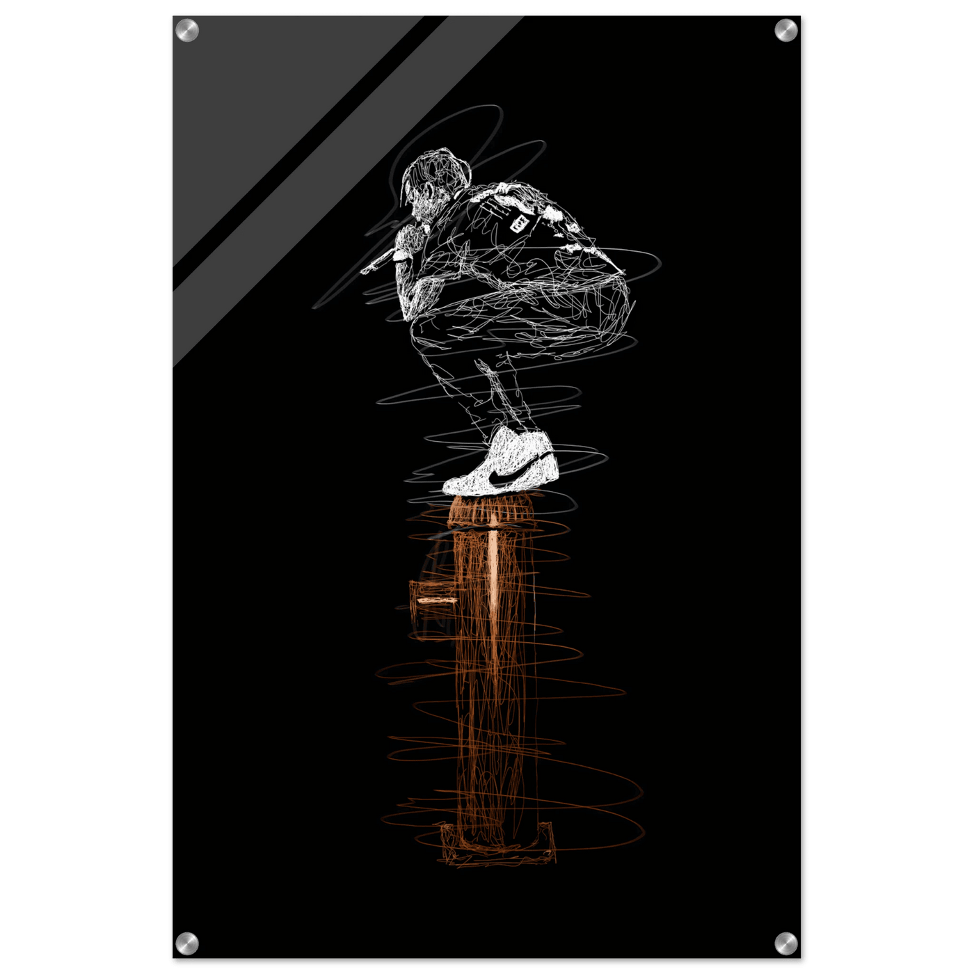 Connor McGregor Scribble Art Acrylic Print – Dynamic, Modern, & High-Impact Wall Decor - Vibrantwalls