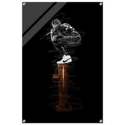 Connor McGregor Scribble Art Acrylic Print – Dynamic, Modern, & High-Impact Wall Decor - Vibrantwalls