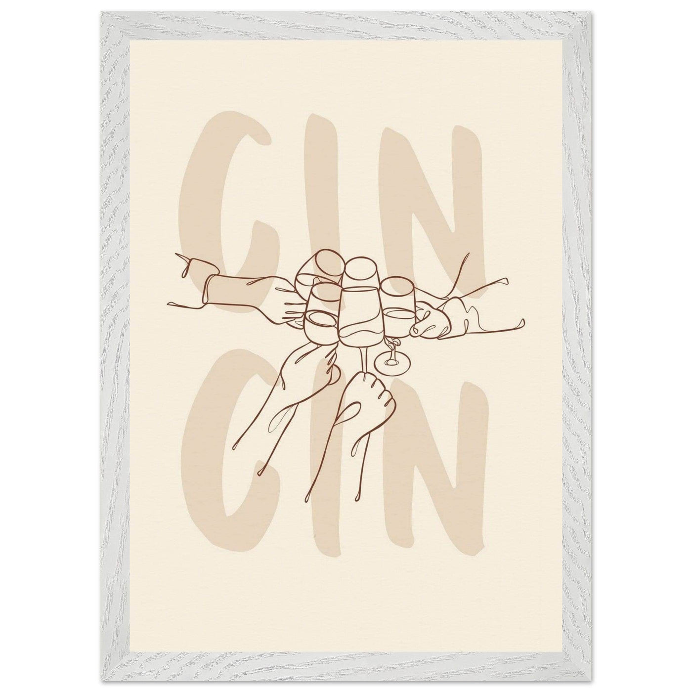 Framed Gin Quote Artwork for Gin Lovers - Perfect Decor for Home or Bar - Vibrantwalls