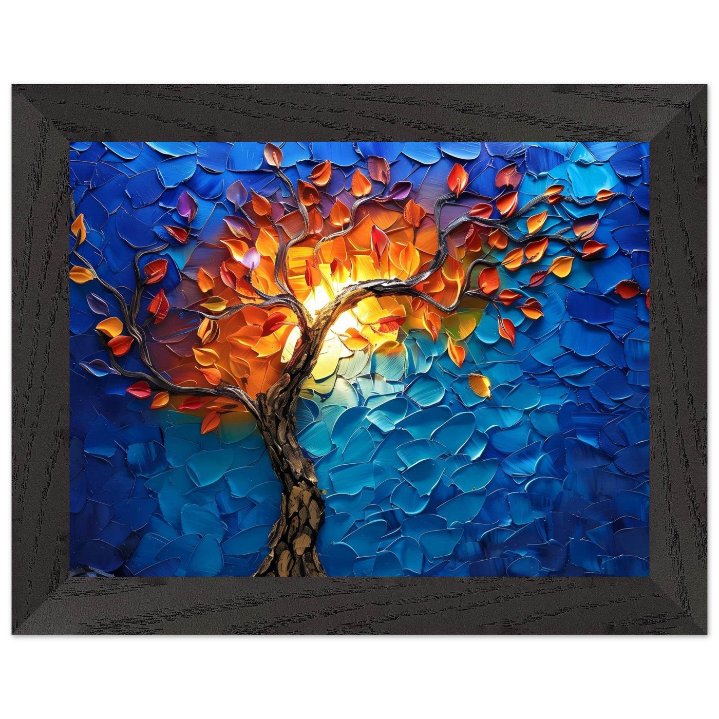 Vibrant Tree of Life Palette Knife Art - Vibrantwalls