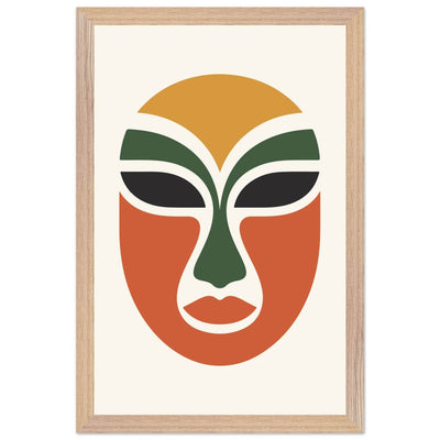Abstract Tribal Mask - Vibrantwalls