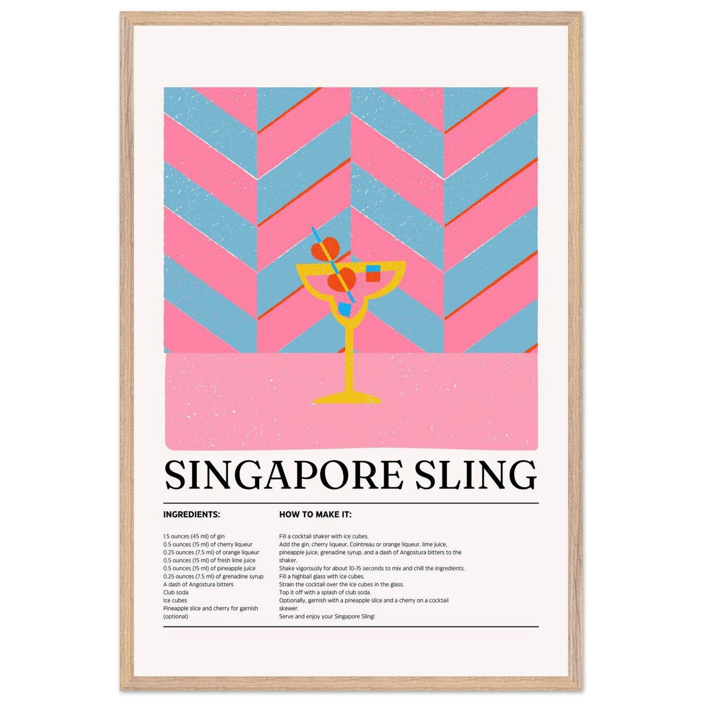Singapore Sling Cocktail Recipe - Vibrantwalls