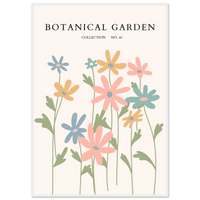 Botanical Garden Whimsical Pastel Wall Art - Vibrantwalls