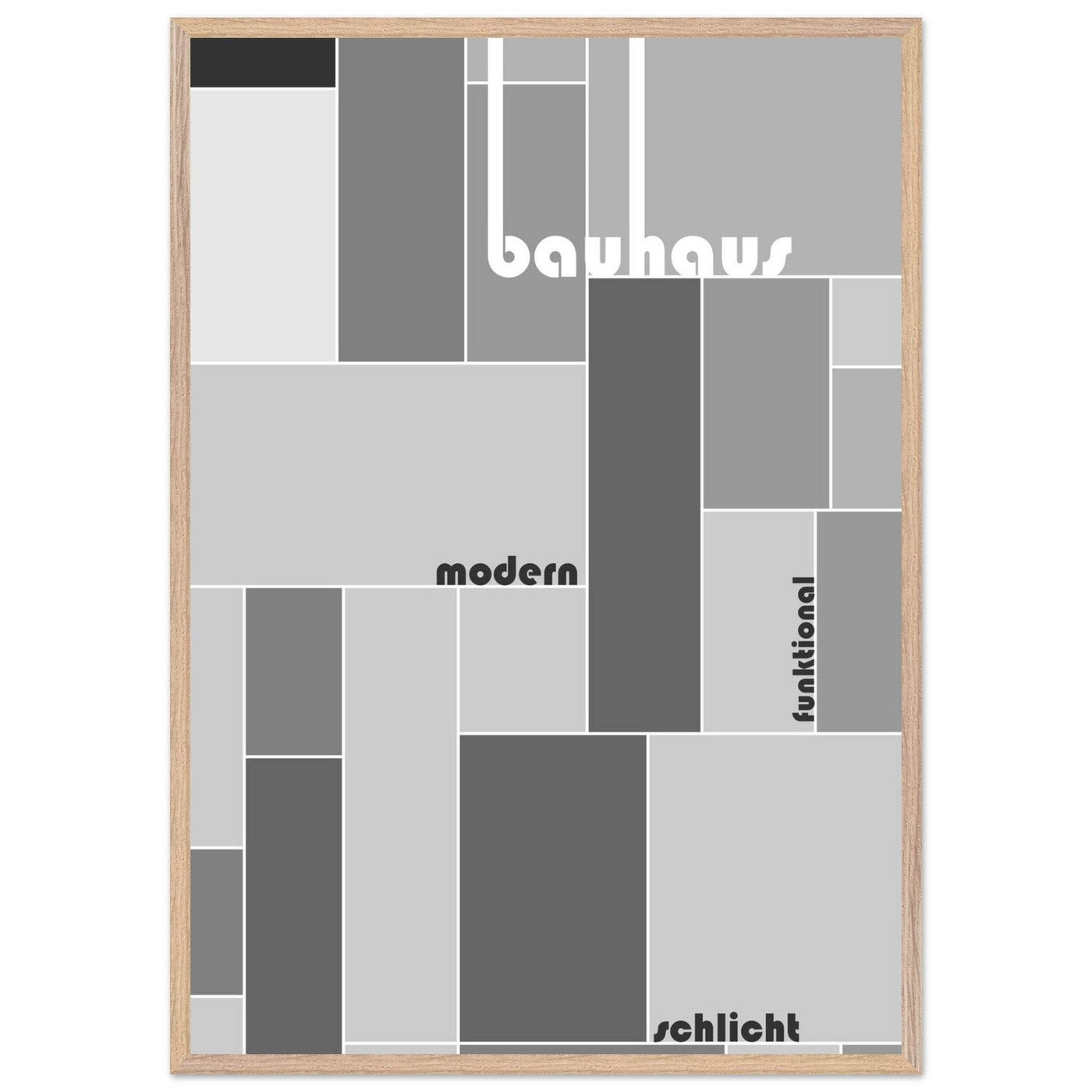 Bauhaus-Style Grid - Vibrantwalls