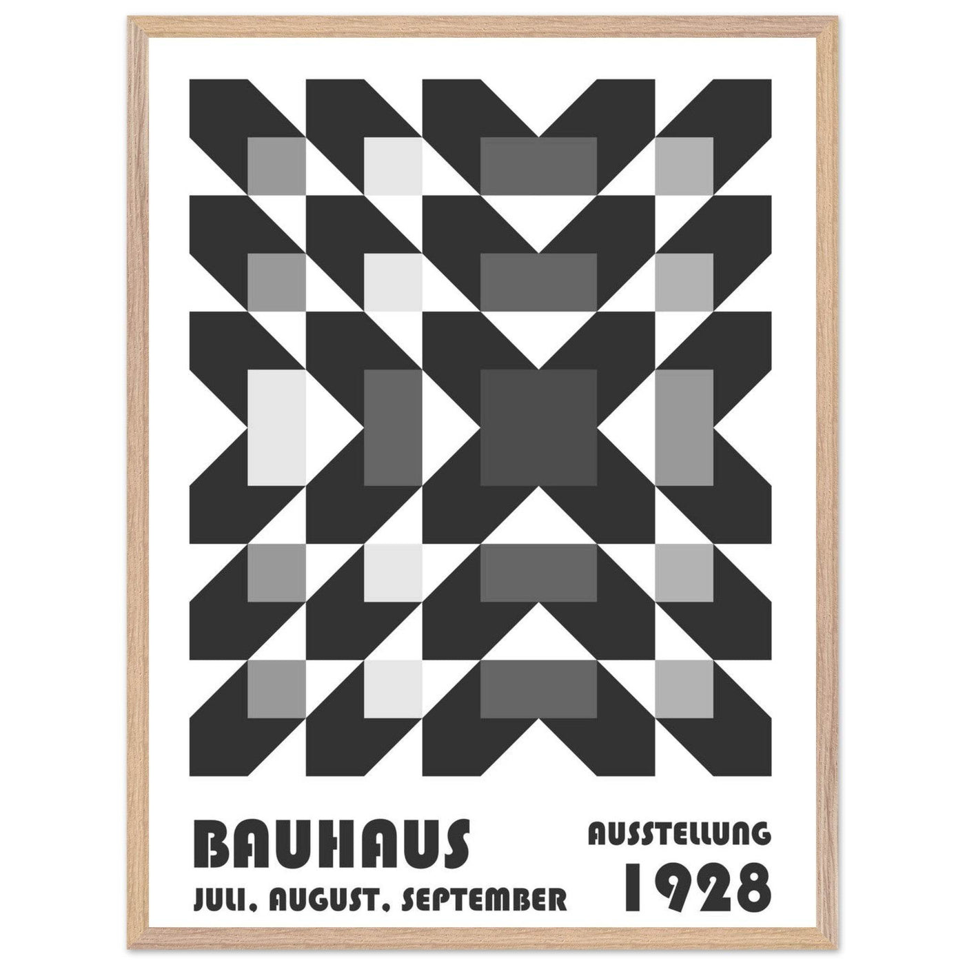 Bauhaus-Style Geometric Grid - Vibrantwalls