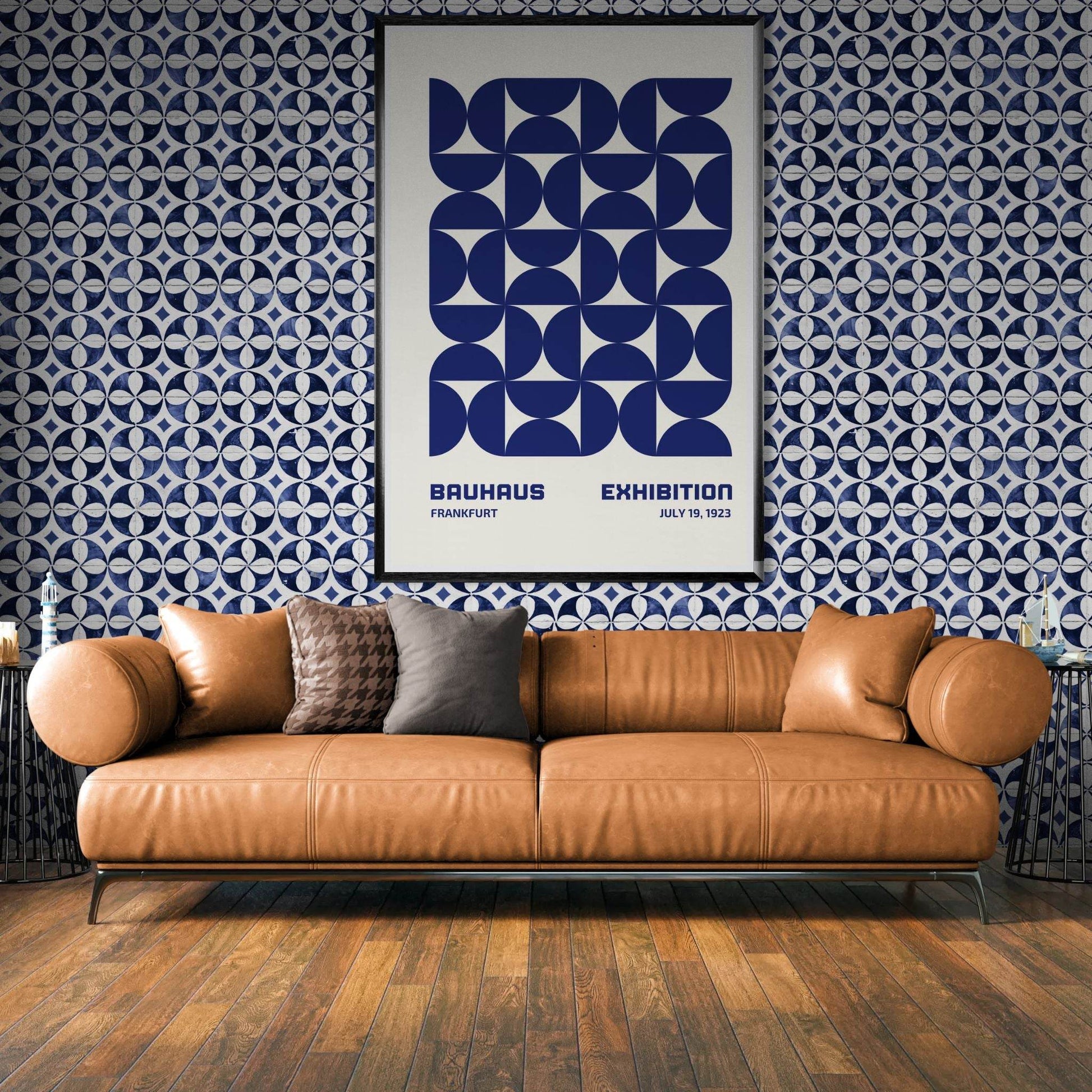 Bauhaus Geometric Abstract Modern Movement Style Design Wall Art - Vibrantwalls