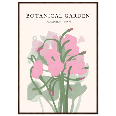 Botanical Garden Collection No. 78 Framed Poster – Blush Pink & Sage Green Floral Art Print | Ready-to-Hang - Vibrantwalls