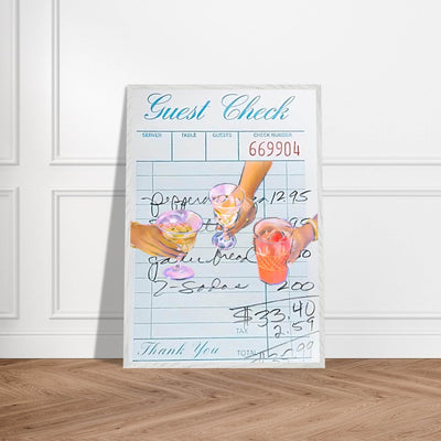 Guest Check Cocktail - Vibrantwalls