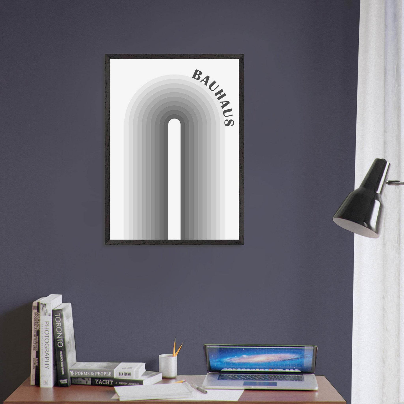 Bauhaus-Style Gradient Arch - Vibrantwalls
