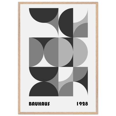 Bauhaus 1928 - Geometric Monochrome - Vibrantwalls