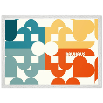 Bauhaus-Style Abstract Geometric Art - Vibrantwalls