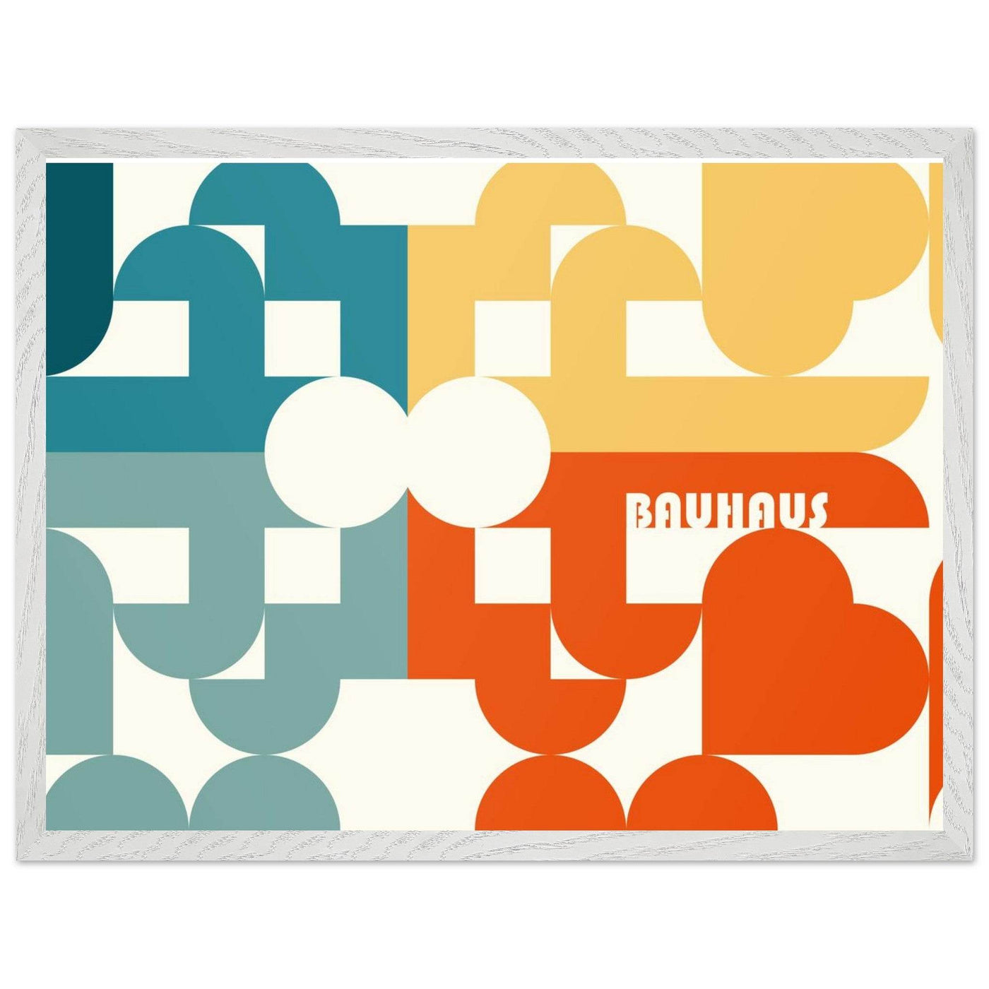 Bauhaus-Style Abstract Geometric Art - Vibrantwalls