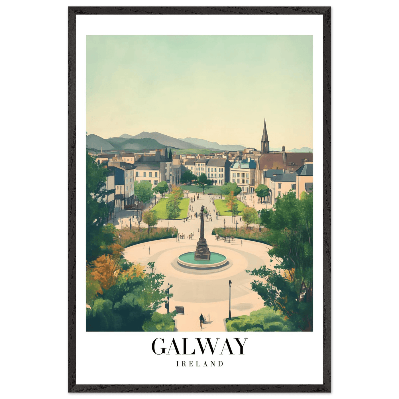 Galway Ireland Framed Poster – Vintage Travel Wall Art with Rustic Charm & Your Choice of Frame - Vibrantwalls