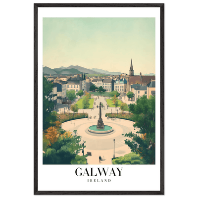 Galway Ireland Framed Poster – Vintage Travel Wall Art with Rustic Charm & Your Choice of Frame - Vibrantwalls