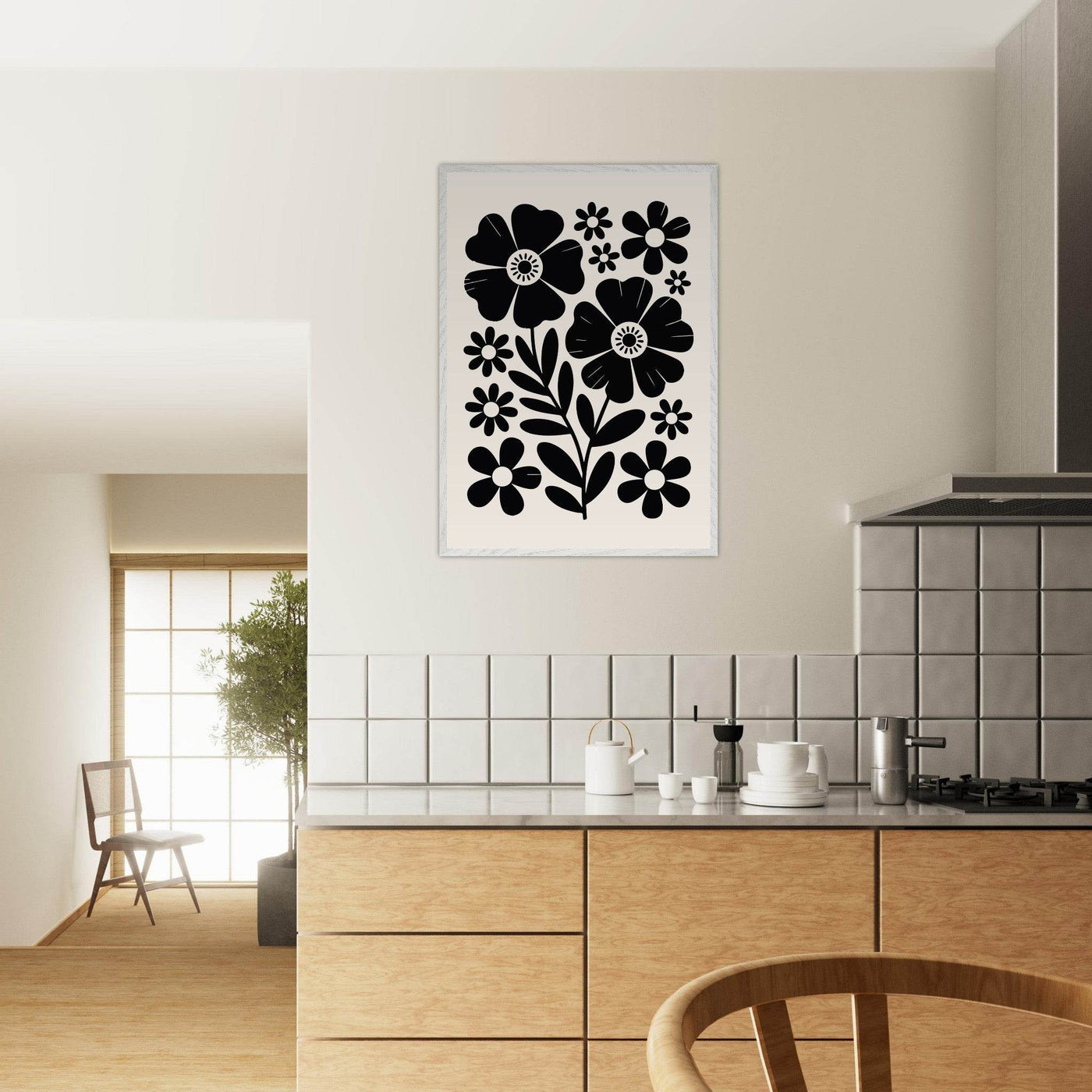 Minimalist Floral Meadow - Vibrantwalls