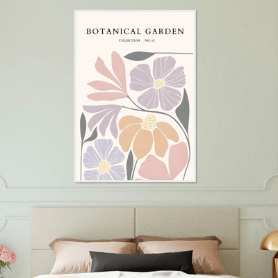 Botanical Garden Framed Posters – Soft Hues & Abstract Floral Prints | Ready-to-Hang Wall Art - Vibrantwalls