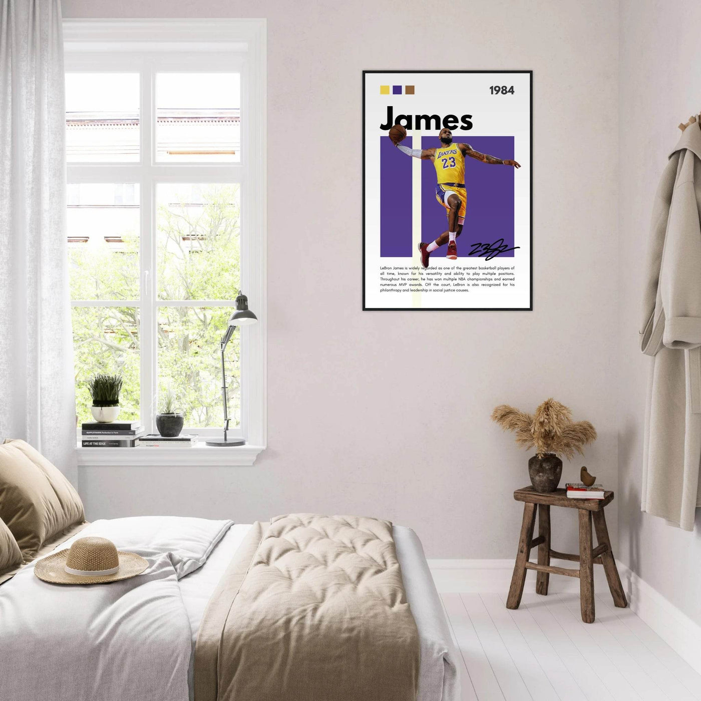 LeBron James Lakers Championship Vintage Art Print - Vibrantwalls